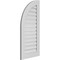 Ekena Millwork Quarter Round Top Left Surface Mount PVC Gable Vent w/ 3-1/2"W x 1"P Standard Frame, 20"W x 42"H GVPQL20X4201SF - alternate 3